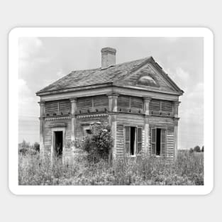 Southern Gothic Ruins, 1938. Vintage Photo Sticker